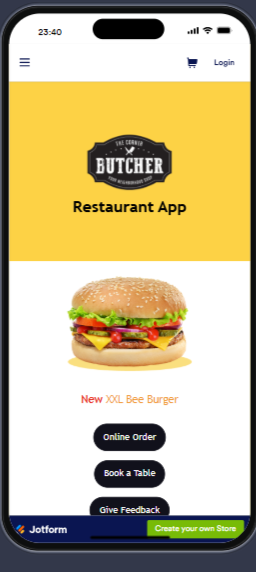 Burger Restaurant App